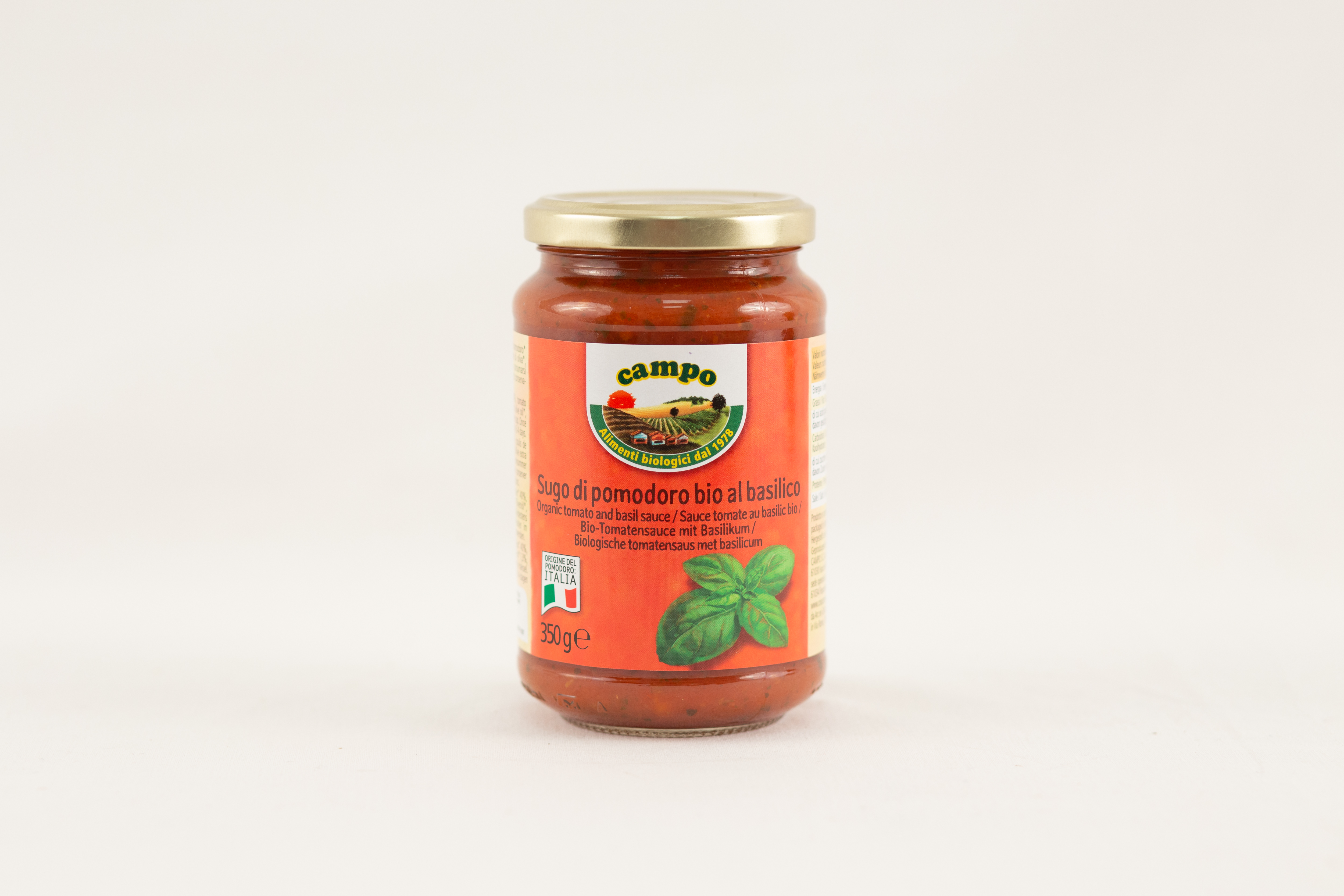 Campo Sauce tomate au basilic bio 350g